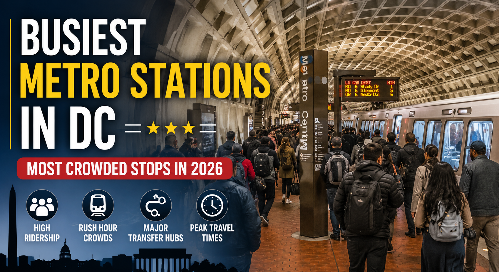 Busiest Metro Stations in DC You Should Know in 2026