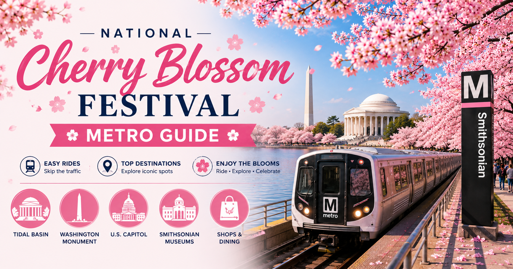 Cherry Blossom Festival Metro Guide 2026 Stations With Map