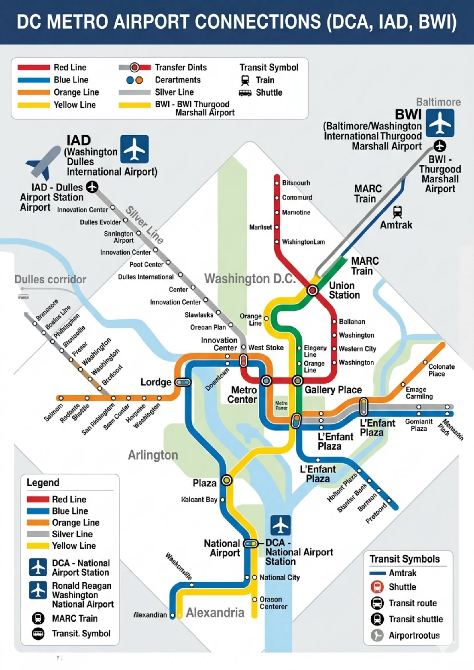 DC Metro Airport Connections