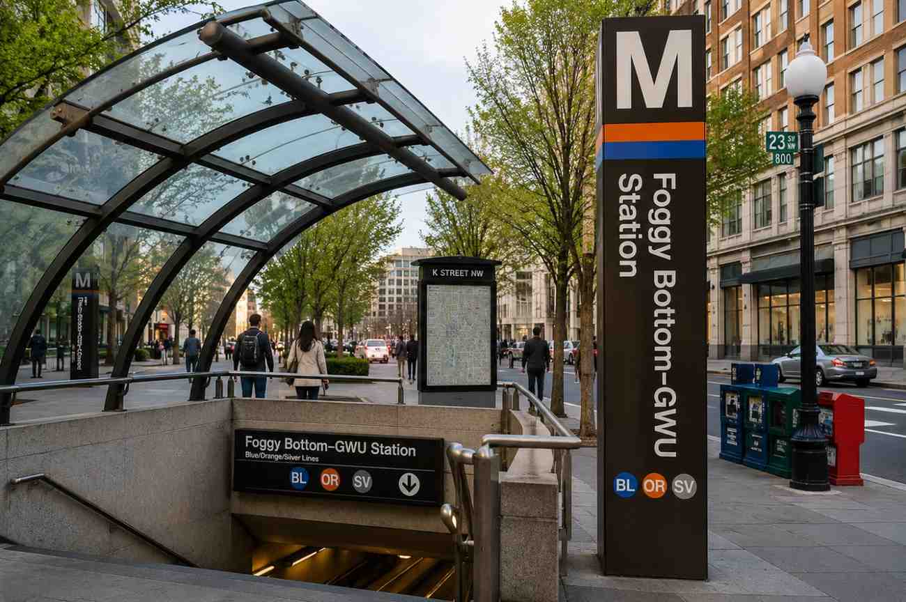 DC Metro Foggy Bottom Station Schedule, Fares & Travel Guide