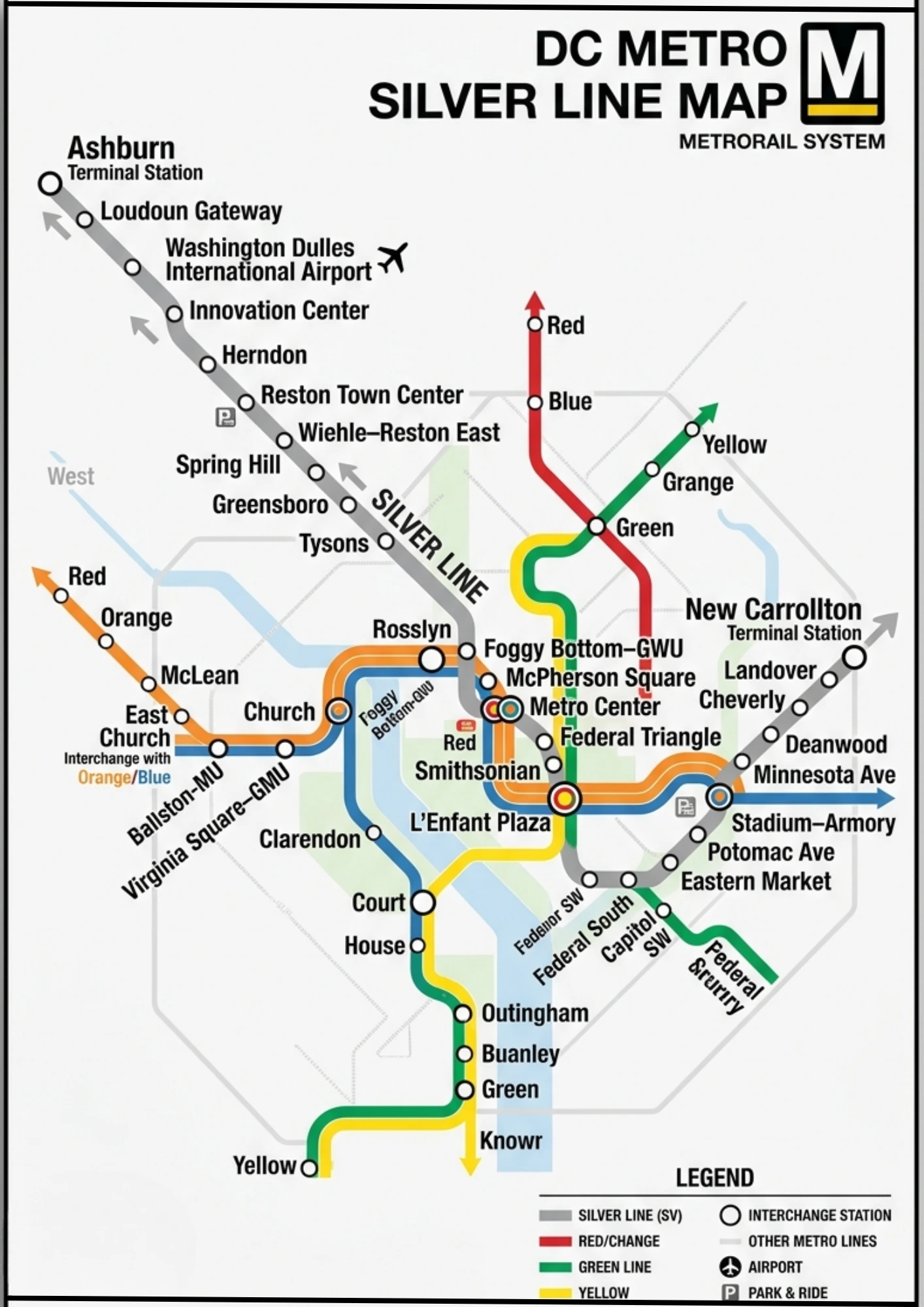 DC Metro Silver Line Map: Stations & Airport Guide 2026